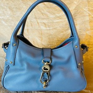 Dooney and Bourke Bucket Blue Leather Purse